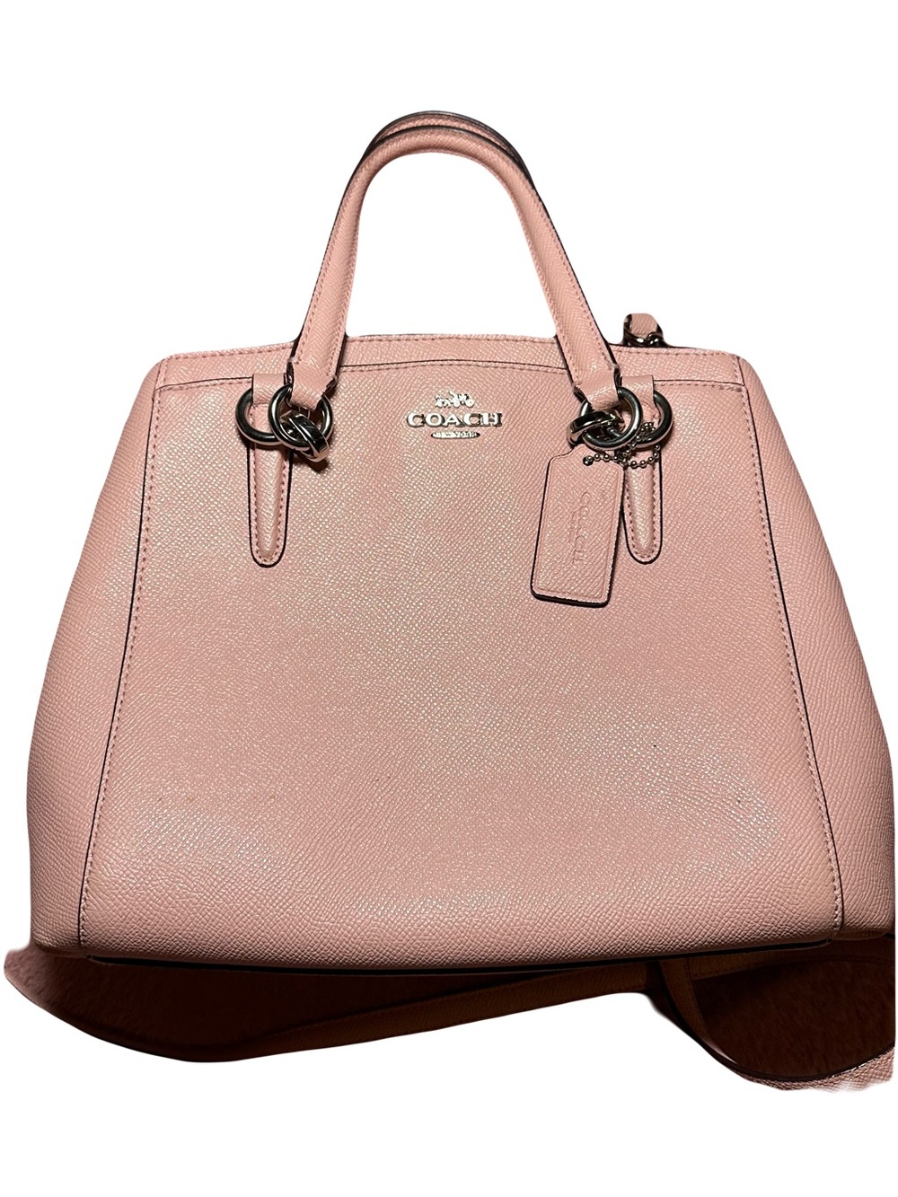 Coach Blush Pink Leather Satchel
